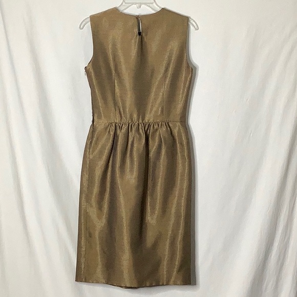 Zara Shimmering Gold Sleeveless Holiday Party Dress Size M - Picture 2 of 16